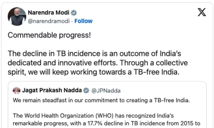 Prime Minister Shri Narendra Modi Lauds India’s Progress in the Fight Against Tuberculosis